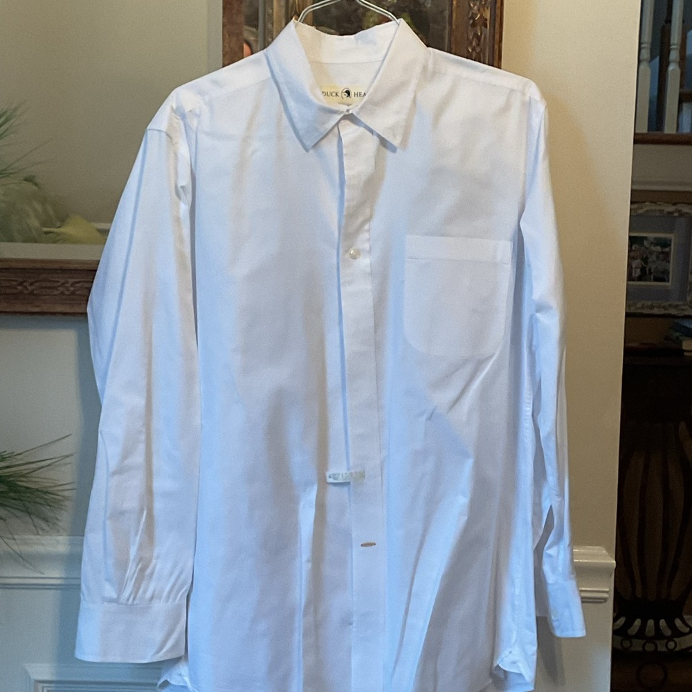 Duck Head Men's white shirt Large